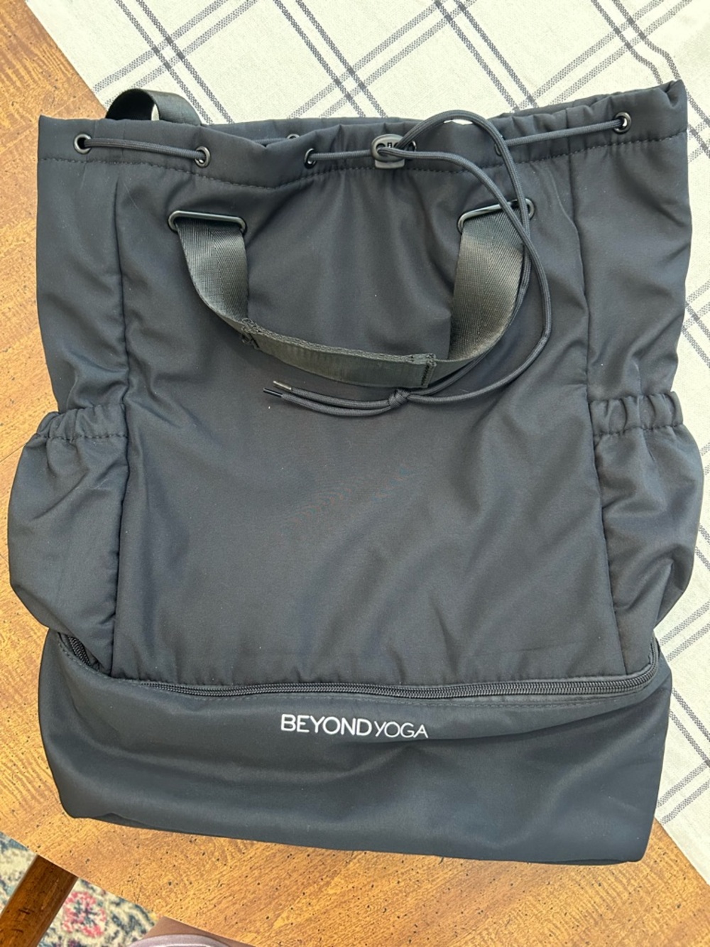 Beyond Yoga Convertible Gym Bag Black Backpack and Tote